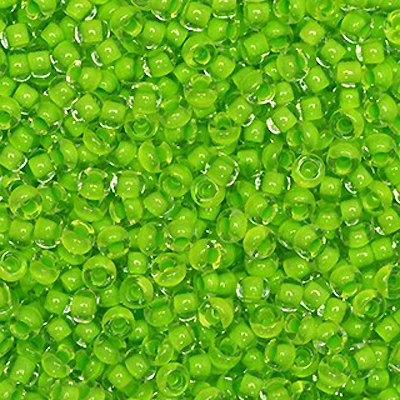 SB6-149L - Preciosa Czech seed beads - Terra Intensive Lime Lined